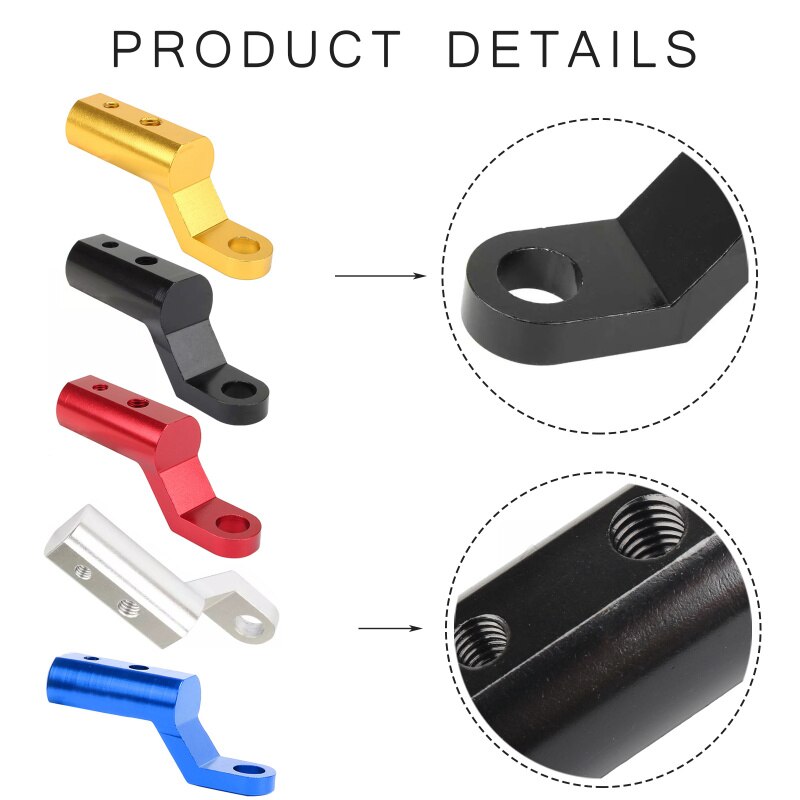 Motorfiets Accessoires Achteruitkijkspiegel Mount Extender Beugel Houder Klem Adapter Bar Telefoon Houder Stand Hevels Uitbreiding Rack
