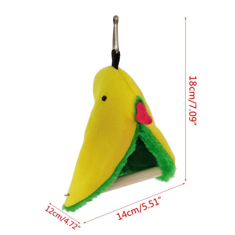 Vogel Papegaai Nest Zachte Pluche Vogel Hangmat Pet Driehoek Warme Opknoping Bed Kooi Cave Hut Tent Voor Vogels Kleine Dieren c42