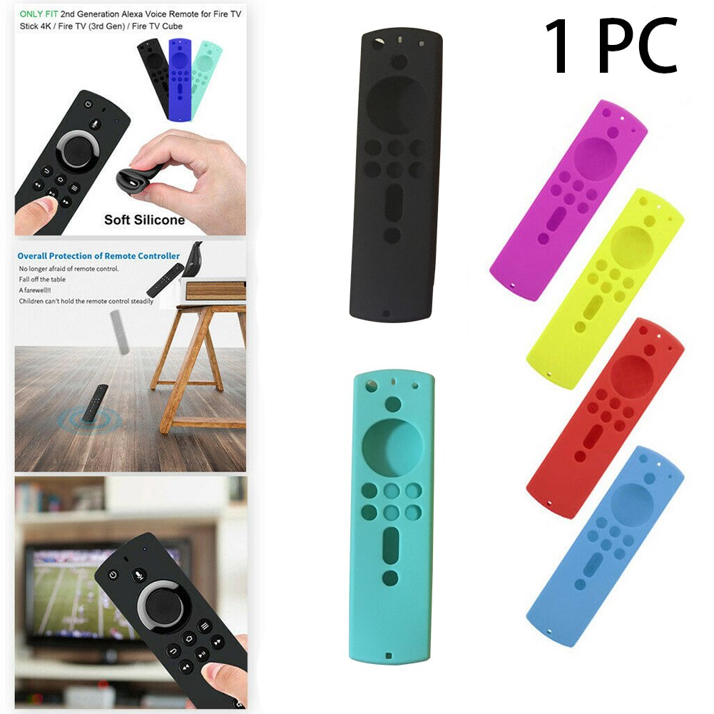 5.9 Inch Full Zachte Stofdicht Siliconen Effen Anti-kras Verwijderbare Beschermende Cover Decoratieve Thuis Voor Fire Tv Stok 4K