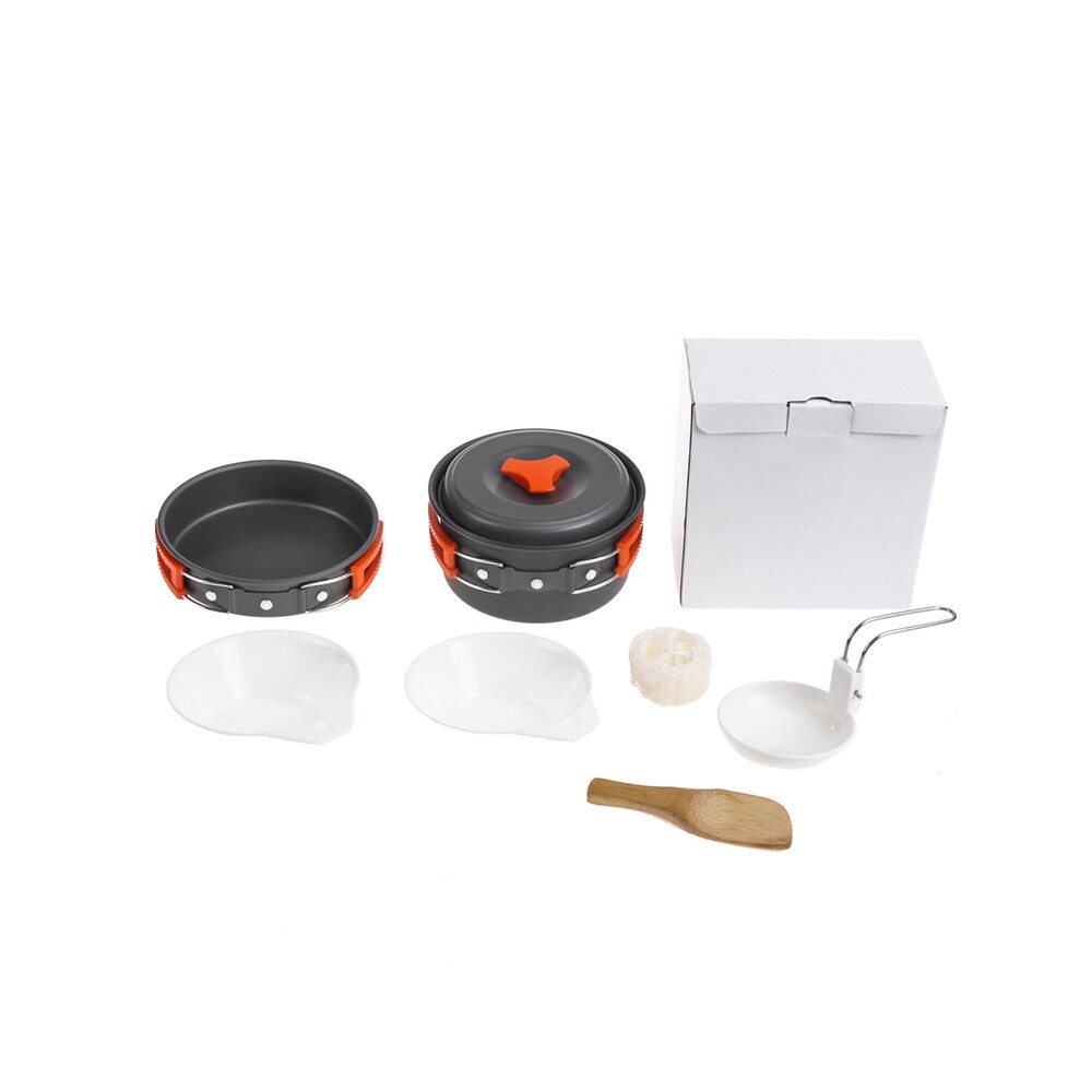 Protable Outdoor cookware Camping cookware set camping tableware cooking set travel tableware Cutlery Utensils Hiking Picnic Set