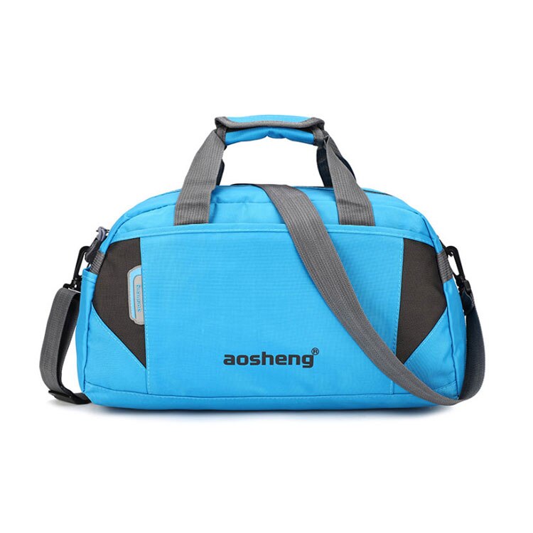 Scione Women Sports Crossbody Bags Men Travel Suitcase Casual Fitness Luggage Handbag Leisure Outdoor Shoulder Bag: Blue Small