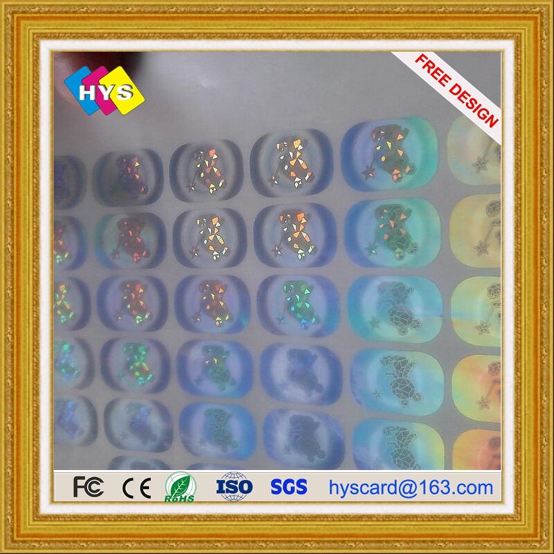 Holograms plastic card and PVC business card printing