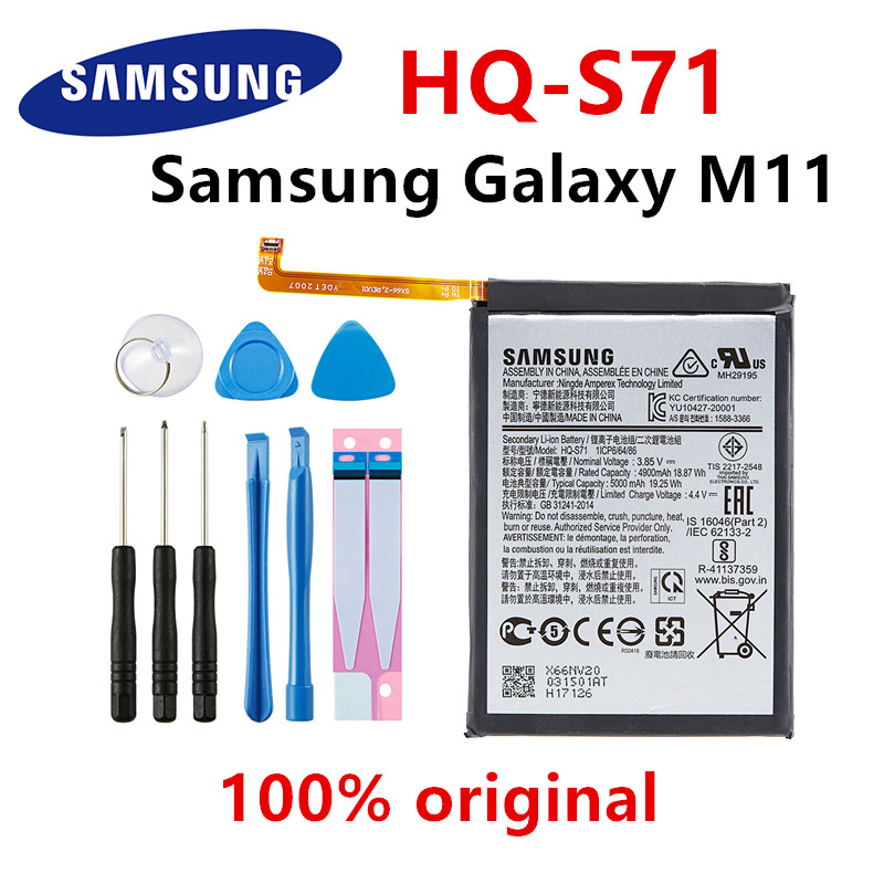 SAMSUNG original Battery For Samsung Galaxy S10 S20 S20+ S20 Ultra A90 A80 A71 A60 A51 A31 A20e A10e Note 10/10+ M30s A20S M11: HQ-S71  Galaxy M11