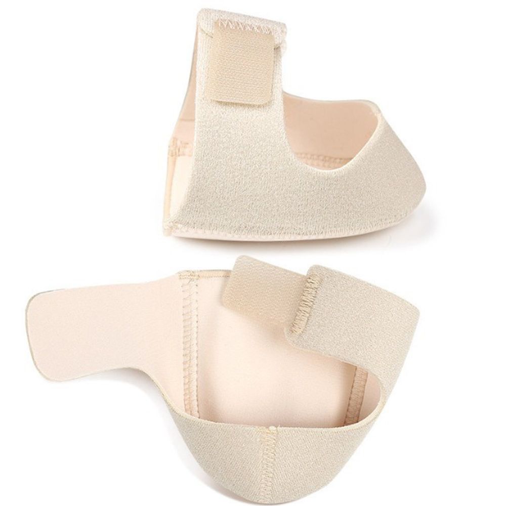 1 Pair Rubber Arch Wrap Support Adjustable Gel Protective Socks Heel Protectors Back Heel Protective Sleeve Heel Pad: beige / S
