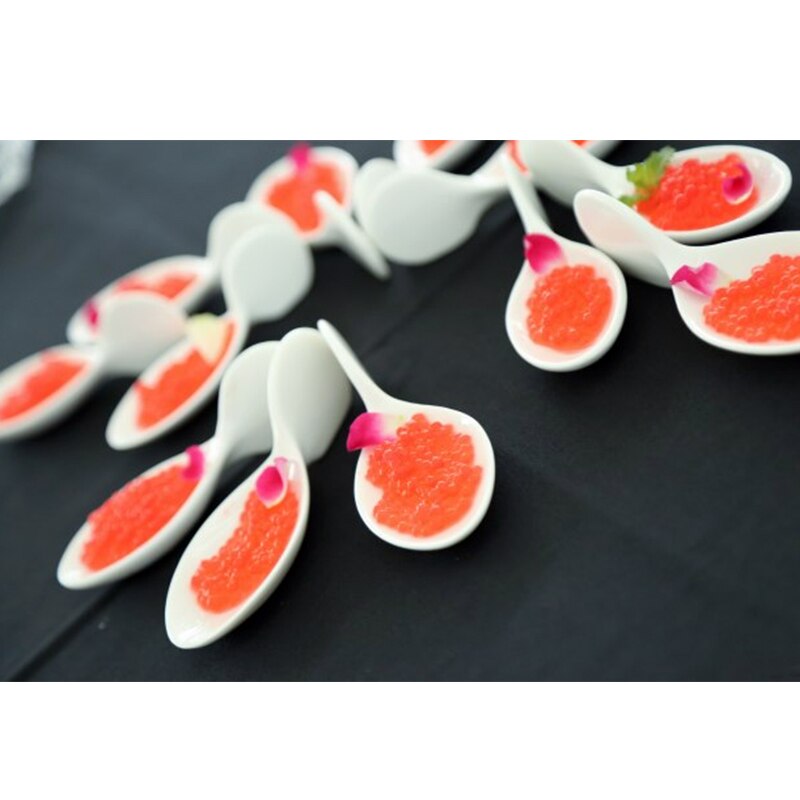 Keramik Fisch bilden Nachtisch Platte Mini Sushi Assiette Gericht Schüsseln Portion Löffel Restaurantware
