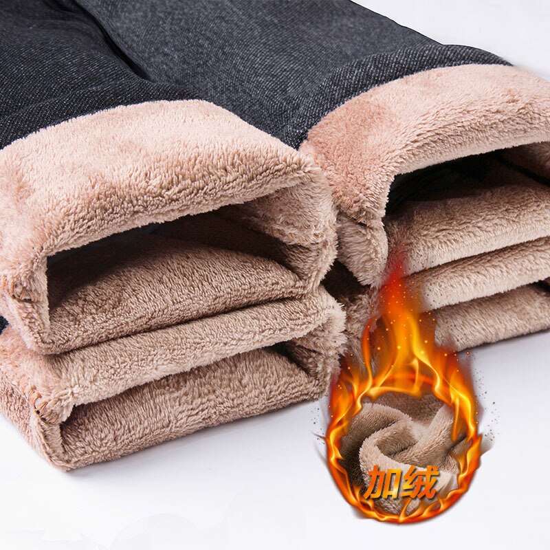 Märke herr byxor vinter kashmir byxor manliga ytterkläder smala byxor sammet tjocka byxor herr fleece tjocka byxor pantalons hommes