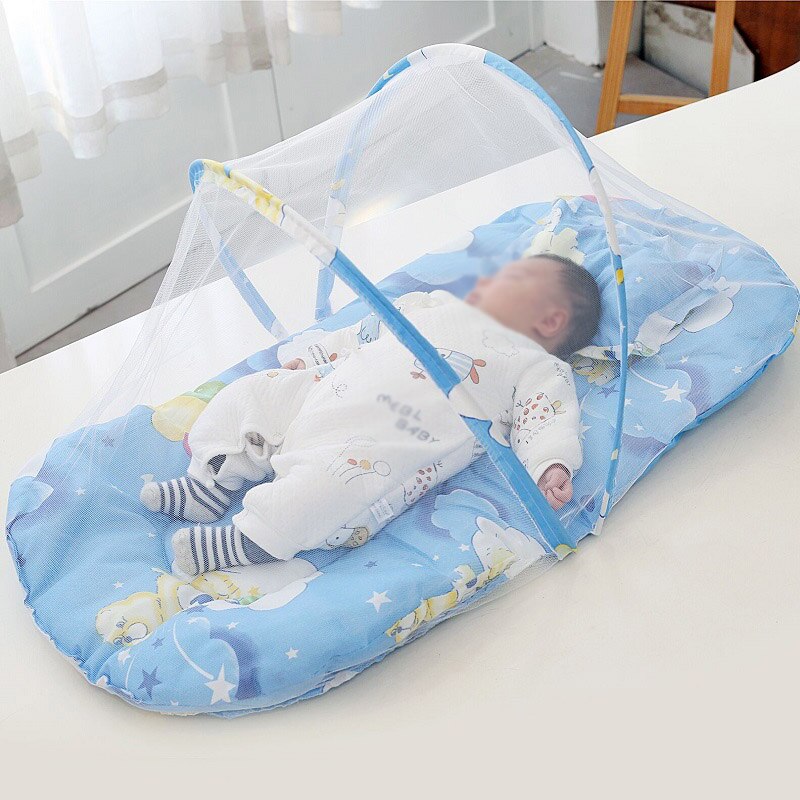 0-24 Months Baby Bed Portable Foldable Baby Crib With Netting Newborn Sleep Bed Travel Bed Mosquito Net Baby Bedding