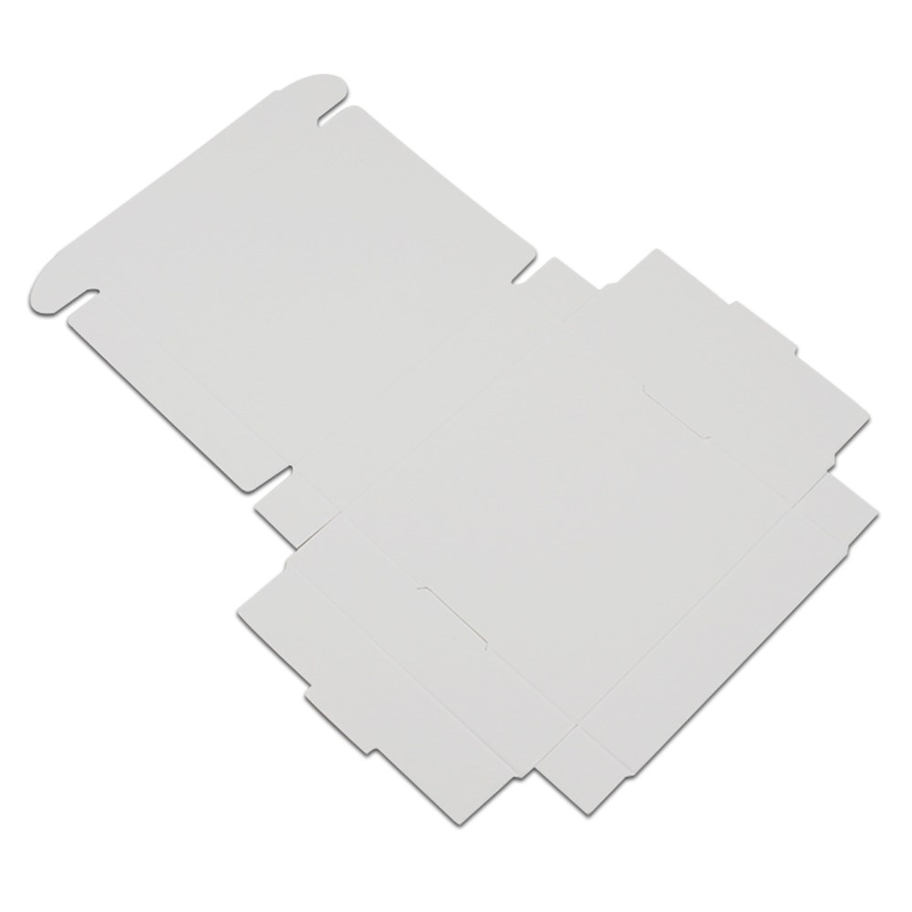 20PCS/ Lot White Cardboard Paper Boxes Blank Kraft Paper Carton Box Folding Handmade Soap Jewelry Party Small Packaging Box