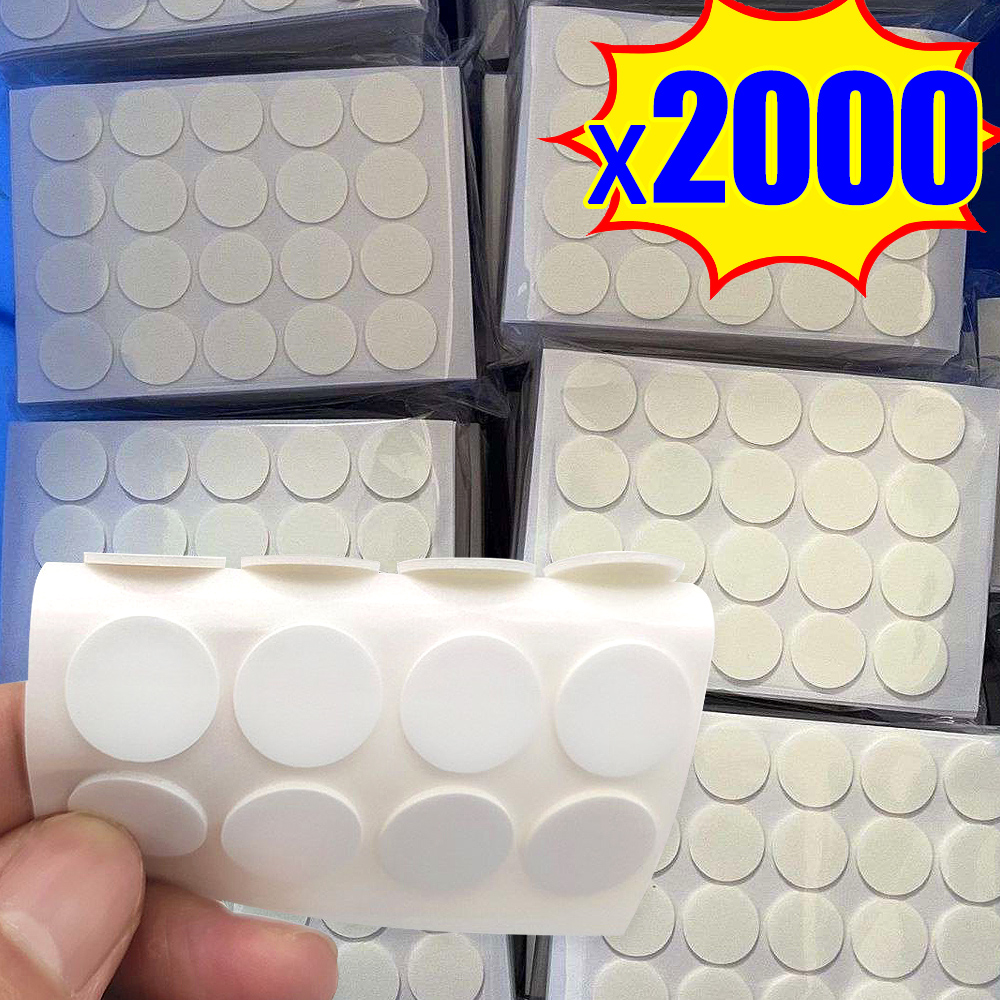 15 mm witte kaarsenlontstickers dubbelzijdig klevend voor doe-het-kaarsen maken Kit Materiaal Beweegbaar Vast punt Hittebestendigheid