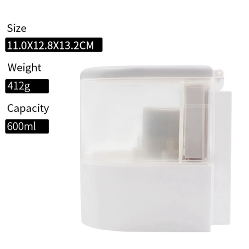 Automatic Soap Dispenser Wall Mount, Dispenser 600Ml Gel/Liquid Touchless Hand Soap Dispenser for Home School Office