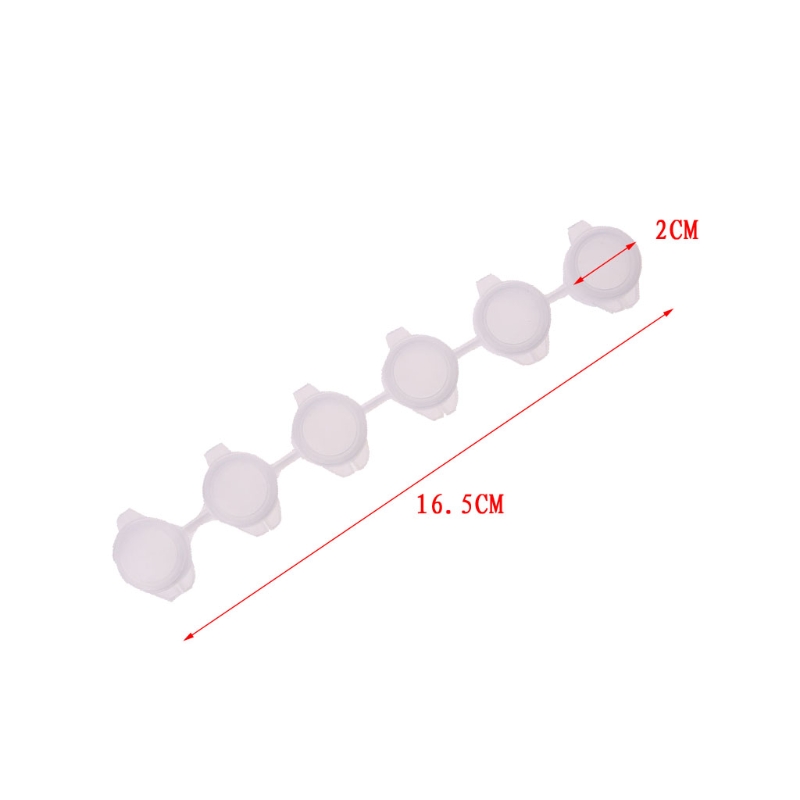 5*6 Stuks Lege Verf Strips Verf Cup Potten, Plastic Opslag Containers Verf Levert Tekening Arts Ambachten Levert