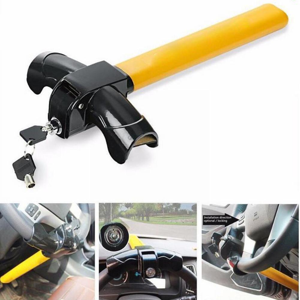 Universal Car Steering Wheel Lock Heavy Duty Anti-Theft Lock Security Wheel Enhance Car/Van Rotary Auto Steering Security P8Q8