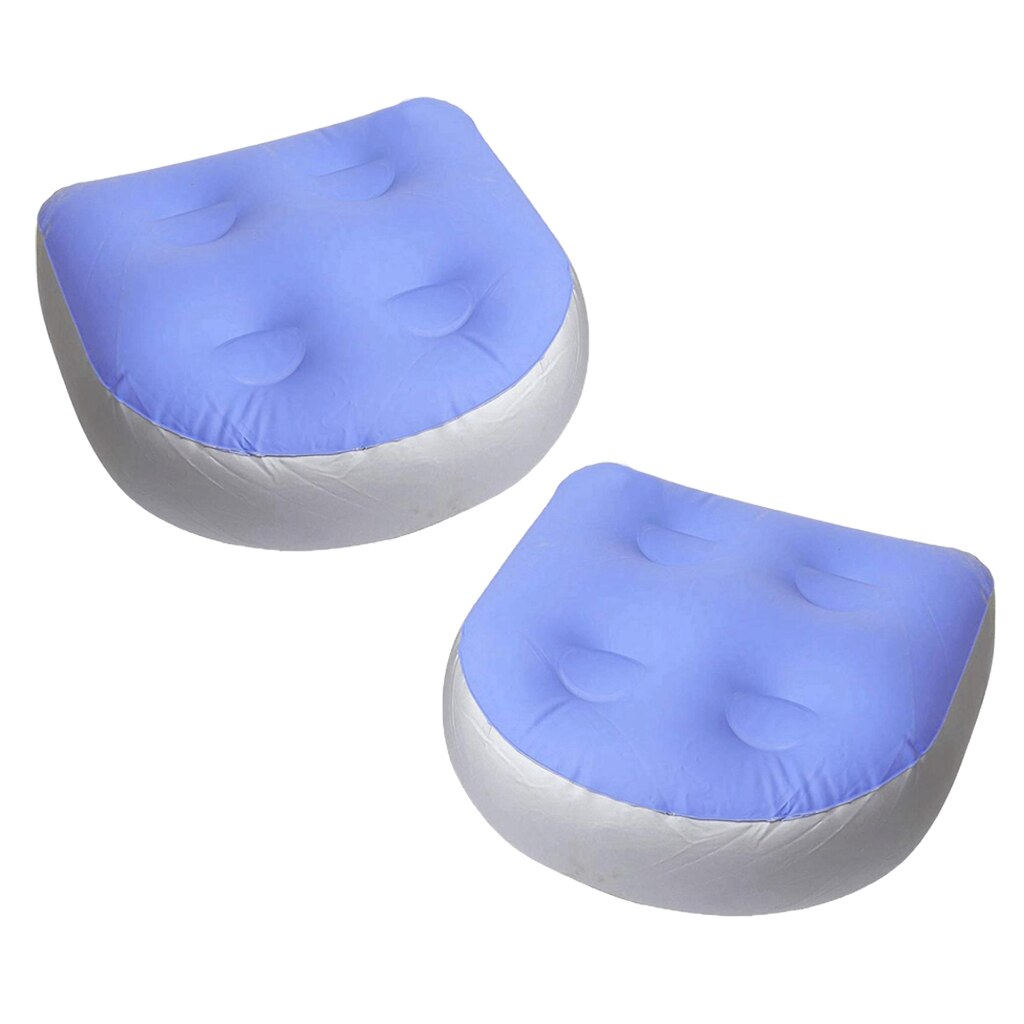 2/3/4 Pieces Spa Booster Seat Soft Water Inflatable Tub Cushion Pad