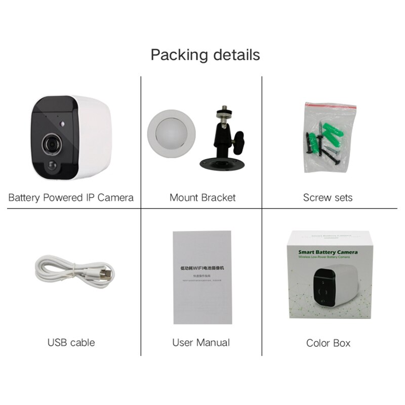 1920X1080P Draadloze Bewakingscamera Indoor Smart Surveillance Camera Wifi Afstandsbediening Draadloze Baby Camera