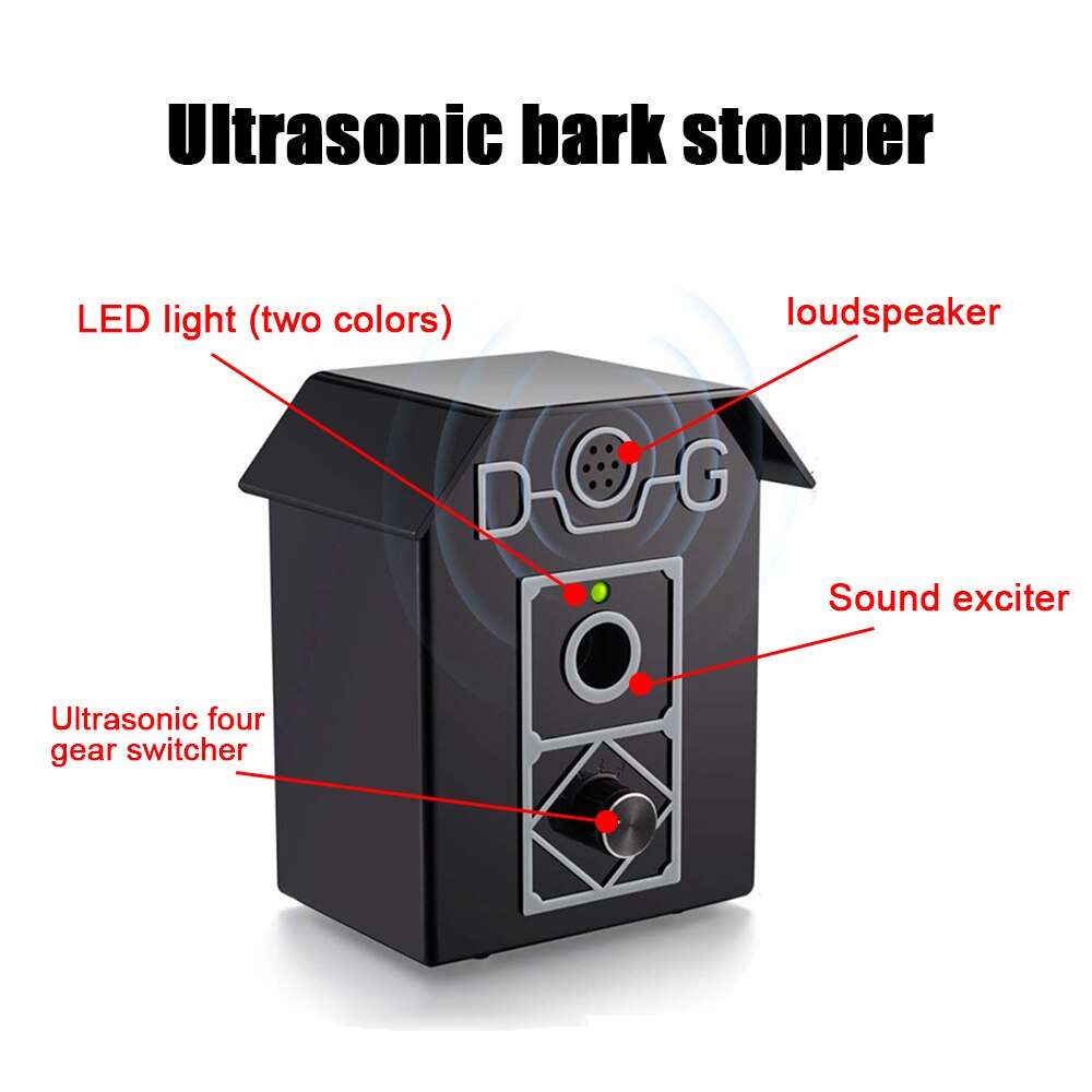 Anti Blaffen Apparaat Hond Ultrasone Anti Barking Halsbanden Repeller Outdoor Hond Stop Geen Blaf Training Apparaat Levert