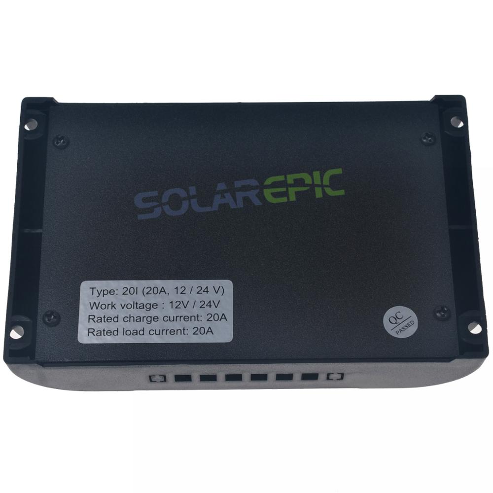 20A Solar Laadregelaar 12 V/24 V Batterij Regulator Verlichting & Timer Functie Solar Controller 240 W/ 480 W PWM Panel Controller