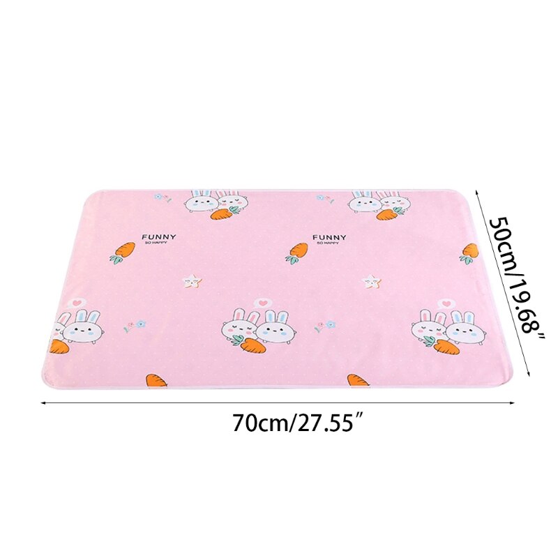 70x50cm Portable Baby Changing Pad Waterproof Reusable Diaper Changing Mat Mattress Infants Floor Play Cushion Mat Boys Girls