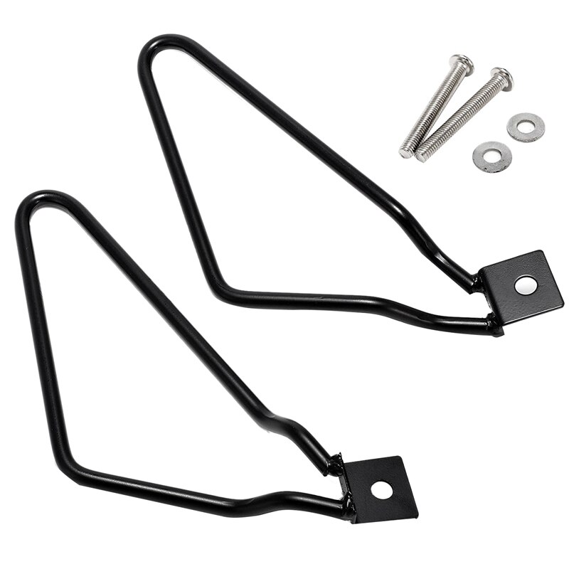 Alforjas de motocicleta, bolsas de sillín, soporte de sujetador para harley-davidson Sportster 883 Iron XL883N Dyna Bob Fxdf Softail v-rod Caf