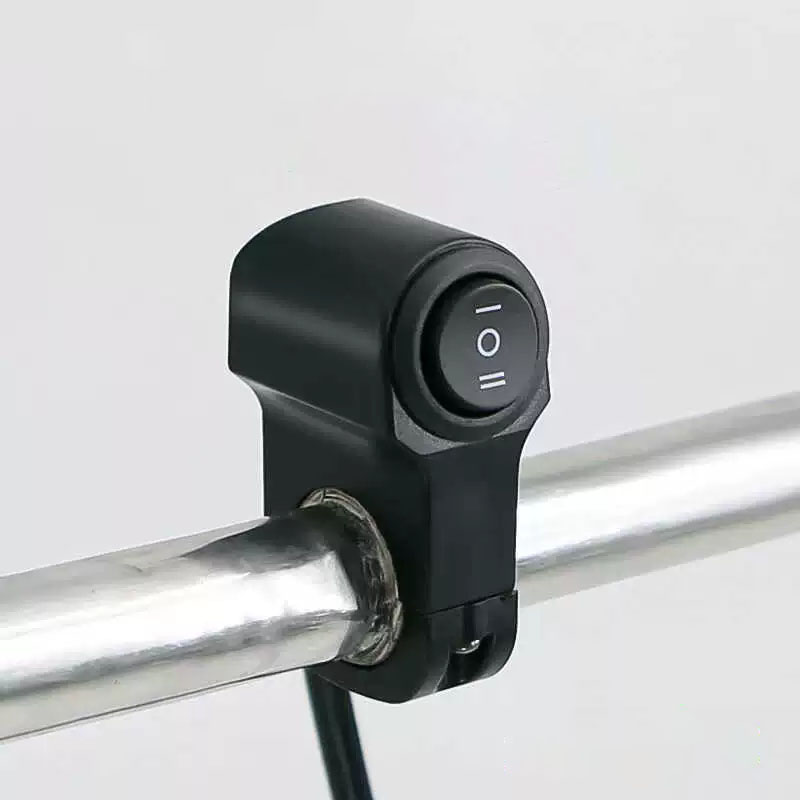 7/8in 22mm Aluminiumlegierung Motorrad Lenker Scheinwerfer Nebelscheinwerfer EIN/AUS Wasserdichter Schalter für Rolle ATV