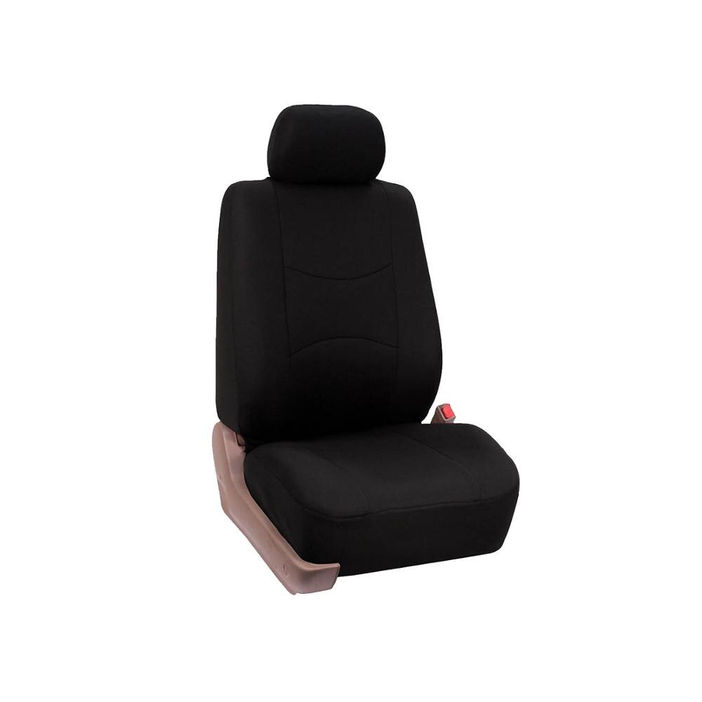 Mode Wolven Patroon Auto Stoelhoezen Universele Auto Seat Cover Autostoel Bescherming Covers Vrouwen Auto Interieur Accessoires: black (1 seat)