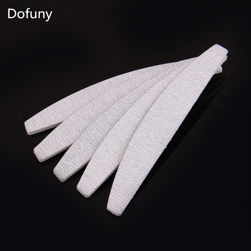 5 Stks/partij Grey Nagelvijl Nail Buffering Bestanden Salon Manicure Dubbele Side Schuren Nail File Buffer Nail Art Gereedschap Accessoires