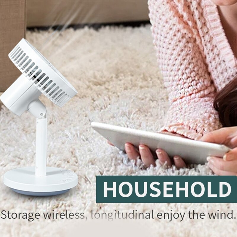 6 Adjustable Speed Oscillating Fan Household Mini Desktop Cooling Fan Summer Home Office Temperature Decreasing Fan