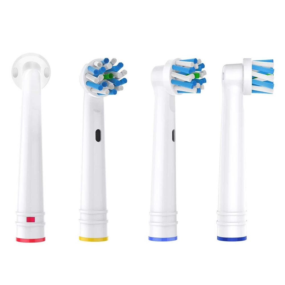 16 stk krydsvirkende elektriske tandbørstehoveder til oral -b 500/600/1000/2000/2500/3000/7000/8000/9600/8000