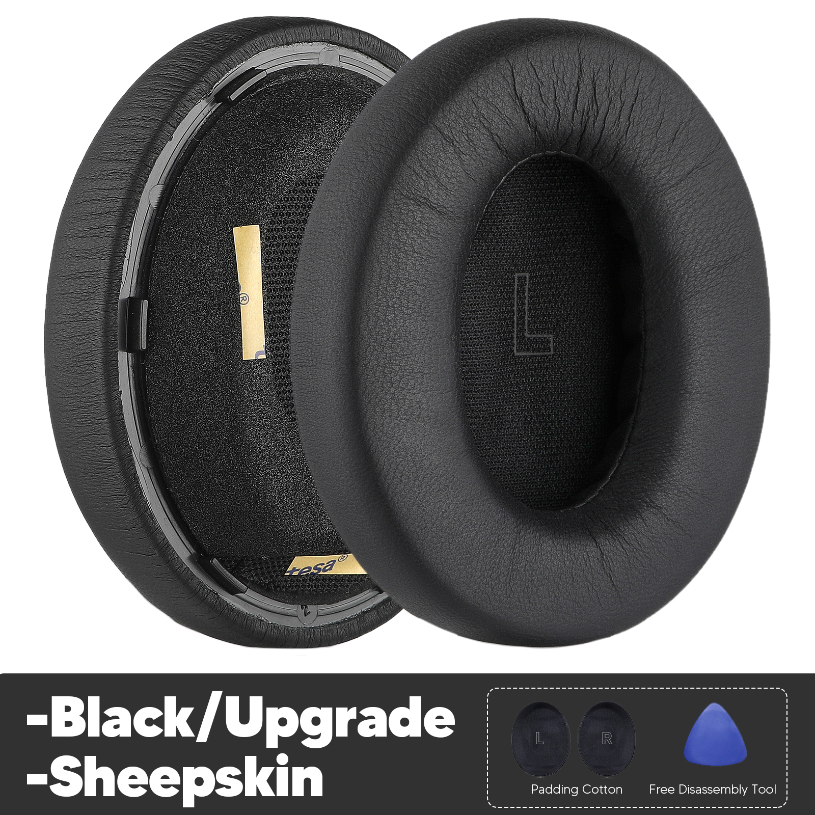 Ersatz-Ohrpolster für Bose QuietComfort Ultra QC Ultra Kopfhörer-Zubehör, Headset-Ohrpolster, Ersatzteile, Memory-Schwamm: Khaki