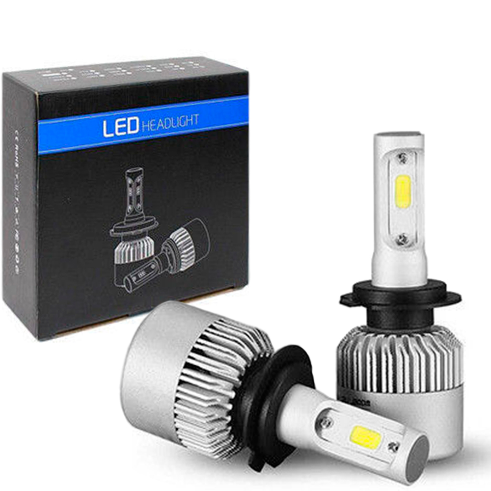 OcioDual 2x Lampen S2 H7 LED COB 72 W 8000LM 6500 K voor Auto Koplamp Wit Frio S2H7 Lamp Kit auto Light Lamp Vervangen
