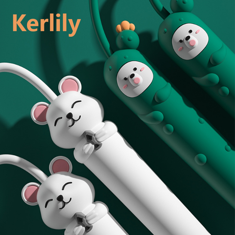 Jump Rope For Kids Child Skipping Rope Cartoon Children PVC Adjustable Exercise School Workout Equipment Kerlily