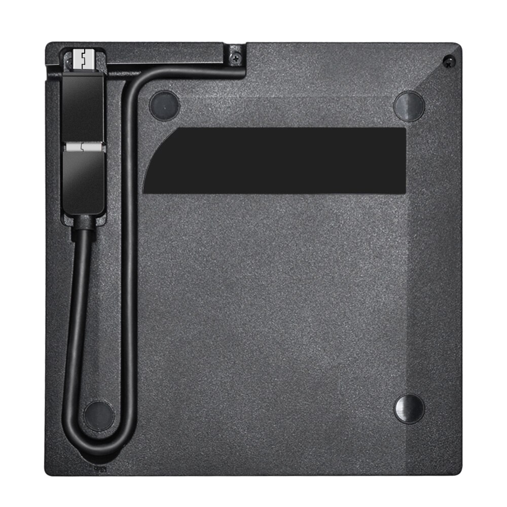 Sort blu-ray afspiller etui type c usb 3.1+ usb 3.0 sata 12.7mm ekstern optisk diskdrev kasse til pc bærbar notebook