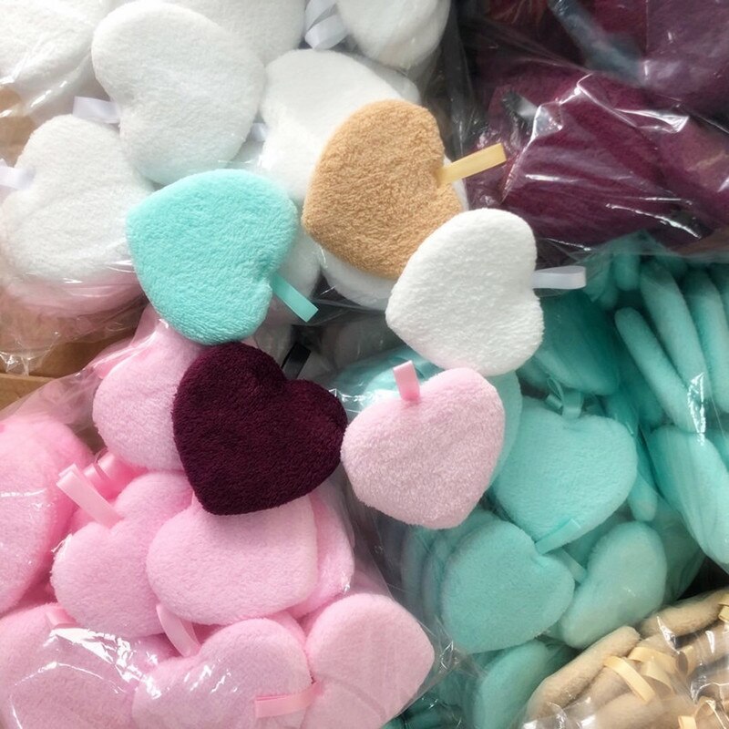 Tampons démaquillants réutilisables en microfibre, serviettes nettoyantes pour le visage, peluche, poudre nettoyante