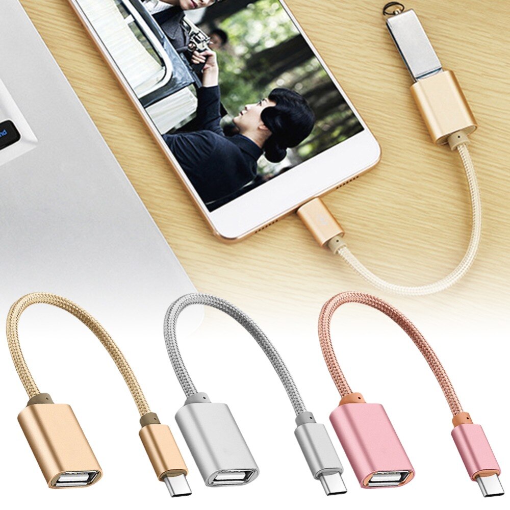 Adaptateur USB Type câble OTG Type C vers USB 2.0 adaptateur OTG type-c pour Samsung HUAWEI Xiaomi MacBook USBC OTG câble de téléphone portable