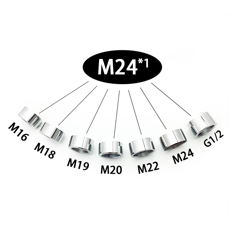 Weibliche M24 Durcheinander rohr passend zu Konverter Wasserhahn stecker Adapter M16 M18 M26 Zahnseide Zubehör männlichen gewinde munddusche