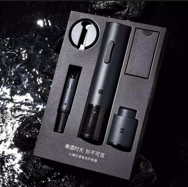 Xiaomi Mijia apribottiglie automatico per vino decantatore tappo cavatappi elettrico taglierina per lamina sughero strumento: Gift Sets