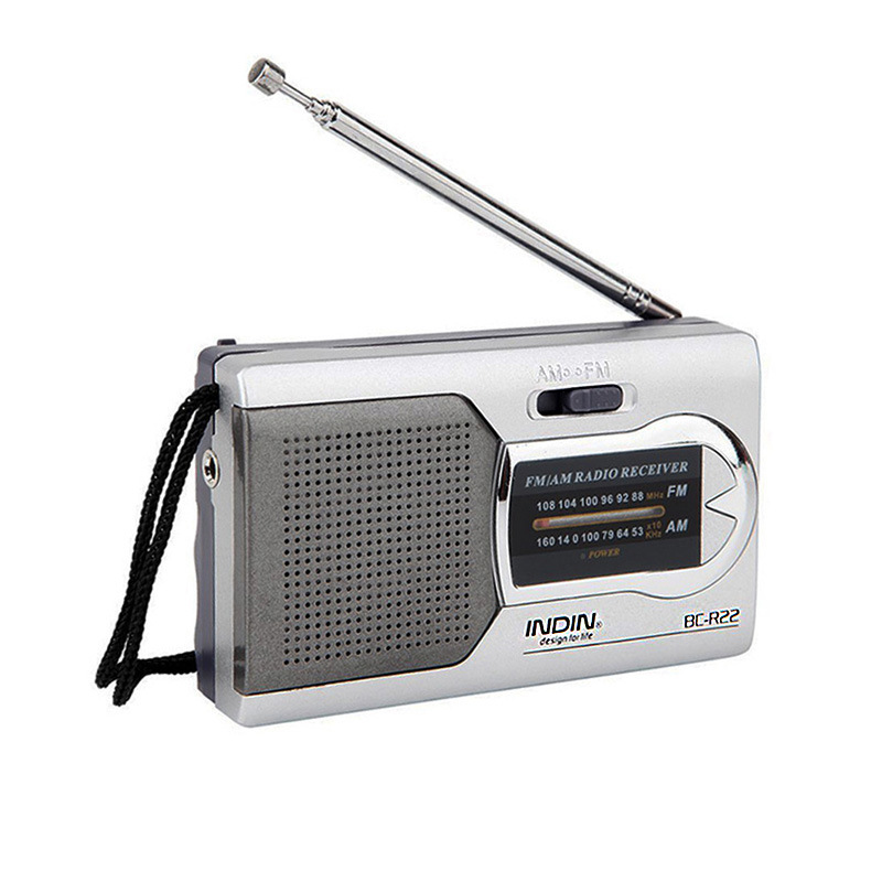 Przenośne radio AM FM zasilane bateryjnie Mini odbiornik radiowy z anteną Łatwe w użyciu dwuzakresowe radio do użytku wewnątrz i na zewnątrz: green
