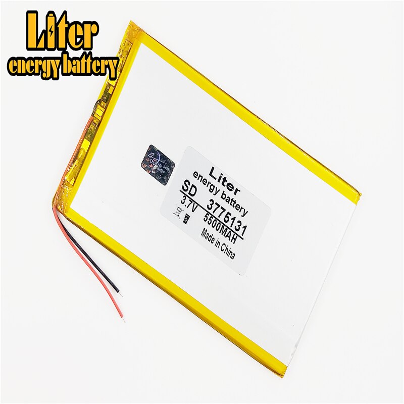 3.7 V 5500 mah tablet battery brand tablet gm lithium polymer battery 3775131