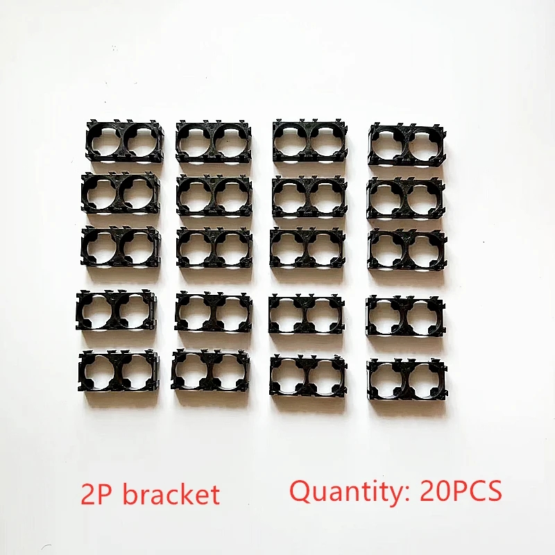 18650 Batterijhouder - Cilindrische Plastic Beugel - Anti-Vibratie - Li-ion Batterij Spacer Pack: Wit