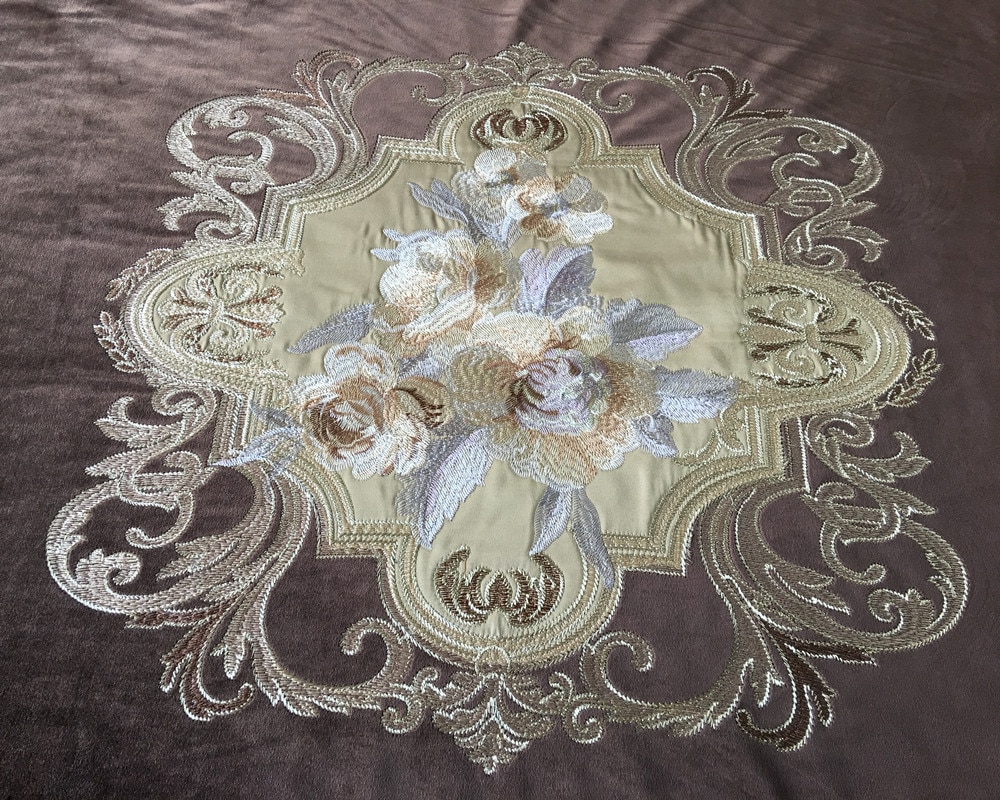 Ylellinen kirjonta sametti euro syvänvihreä verho verho paneelit kangas verhoilukangas 280cm leveä kiskotie myydään toistuvasti