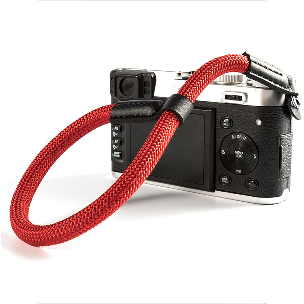 Håndledsrem til digitalkamera kamera tilbehør håndlavet nylon digitalt kamera håndledsrem greb flettet justerbar 18 cm til 25cm: Rød
