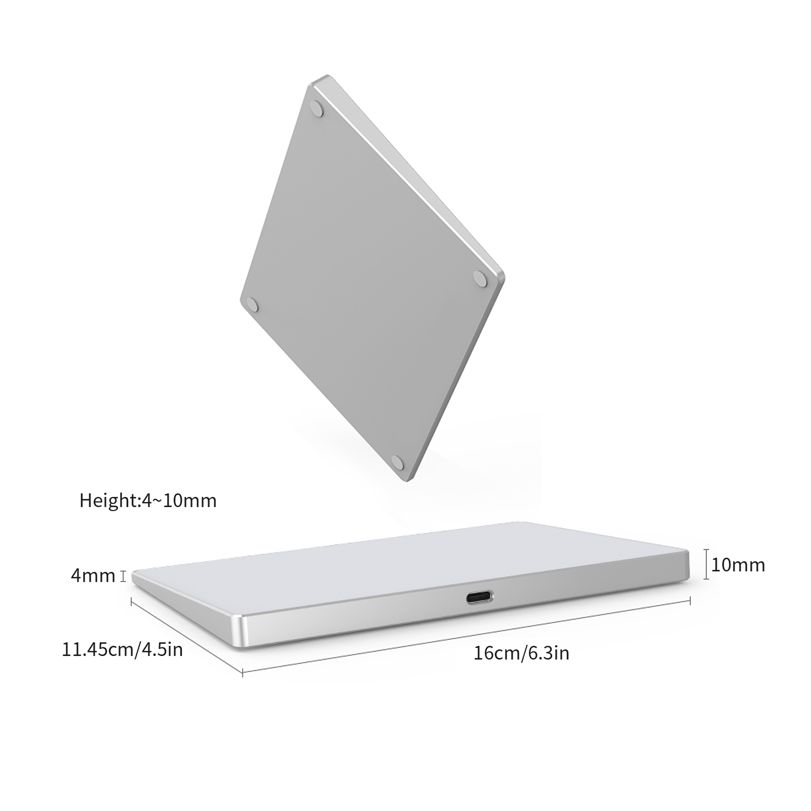 BOSTO-panel táctil con cable USB, Trackpad para ordenador de escritorio, portátil, PC, usuario, Compatible con Sistema IOS