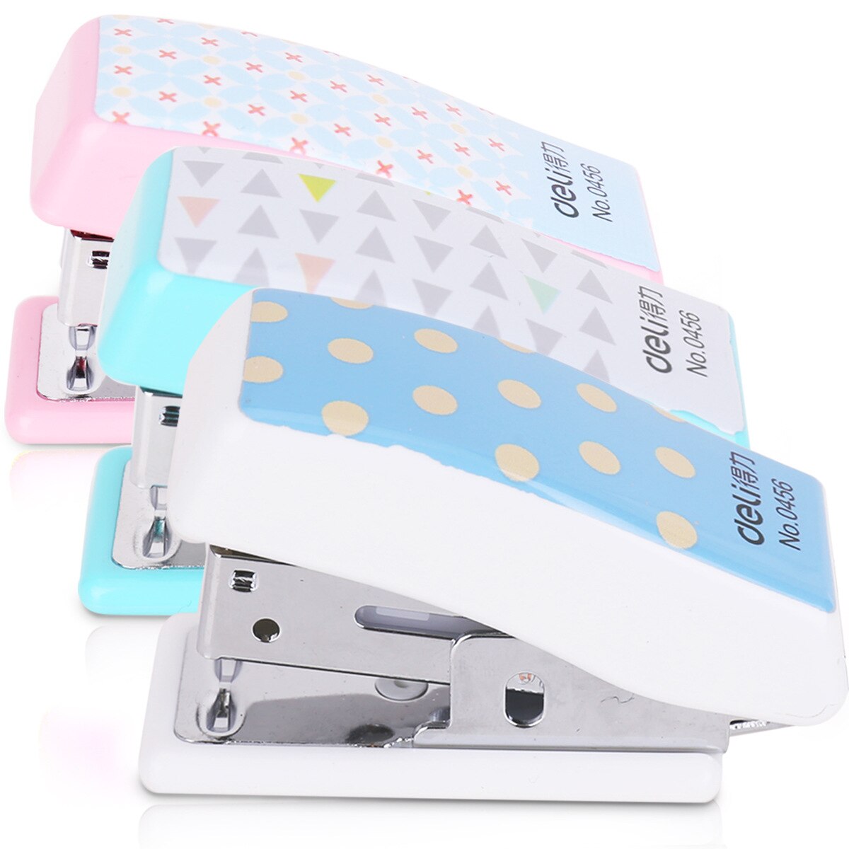 Mini stapler Set + No.10 staples office supplies stationery paper clip binding binder binder