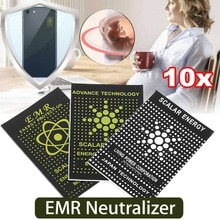 10pcs/lot EMR Scalar Energy Phone Sticker Anti Radiation Keep Health Anti EMP EMF Protection for Pregnant Woman