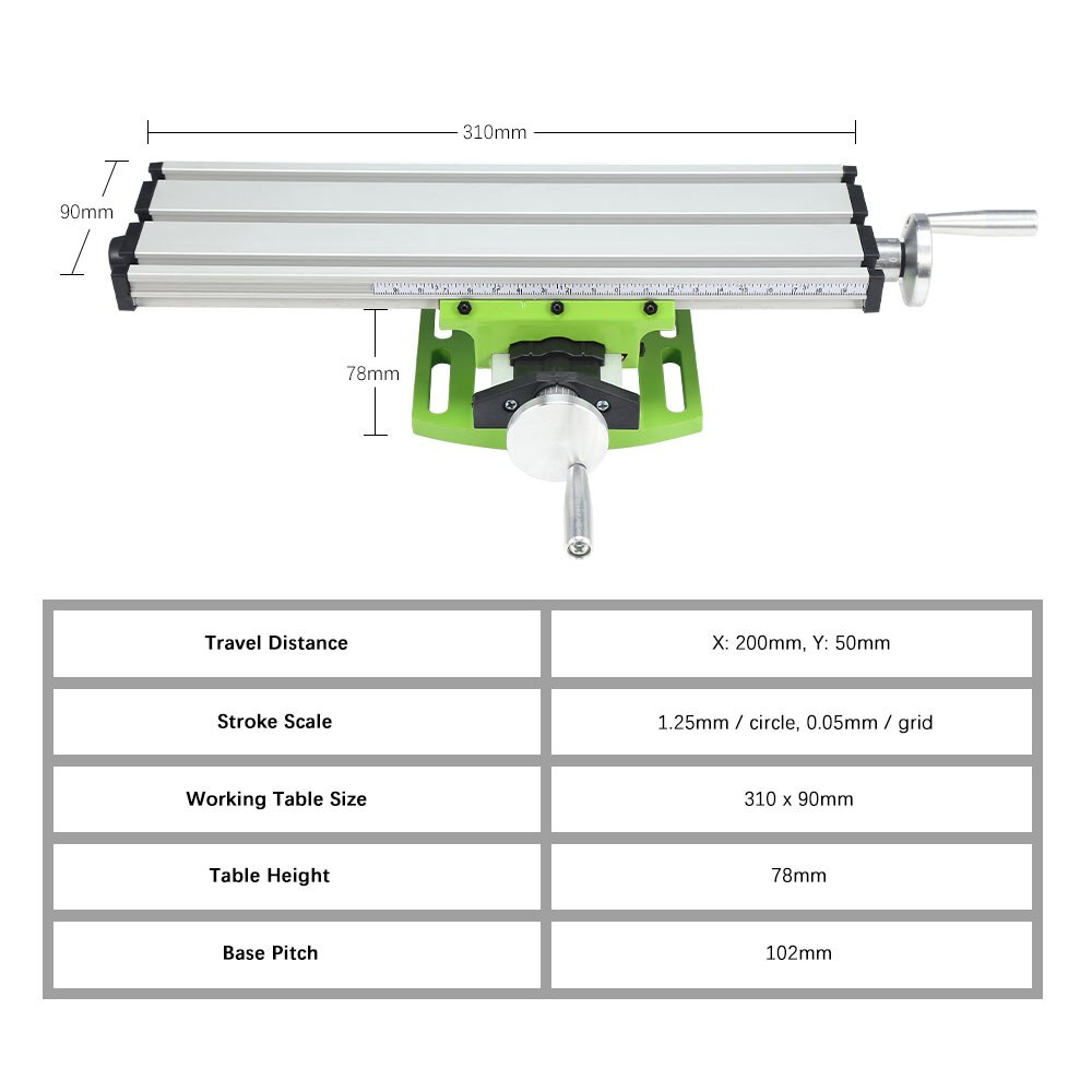 Multifunctionele Precisie X Y-as Aanpassing Werkbank MINI Freesmachine Miller Bankje Boor Bankschroef Armatuur DIY Coördineren Tafel