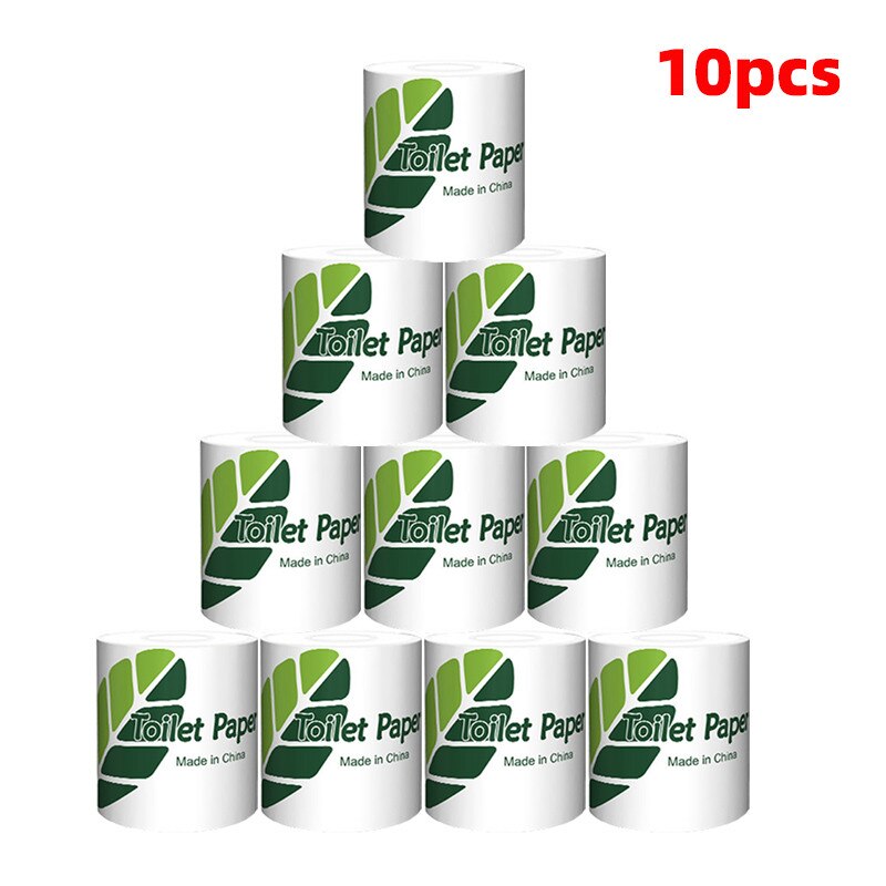 Quilted Paper Toilet Tissue Soft Home Washroom Roll Paper For Household Bathroom Sanitary Supplies: 10pcs