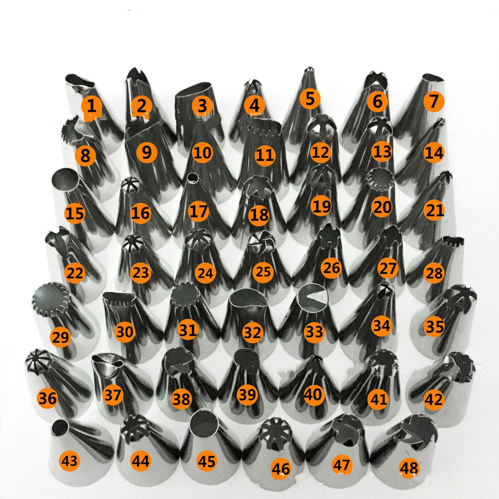 48 Stks/set Cake Decorating Goede Rvs Icing Piping Nozzles Pastry Tips Set Cake Bakken Tools Accessoires Ddj
