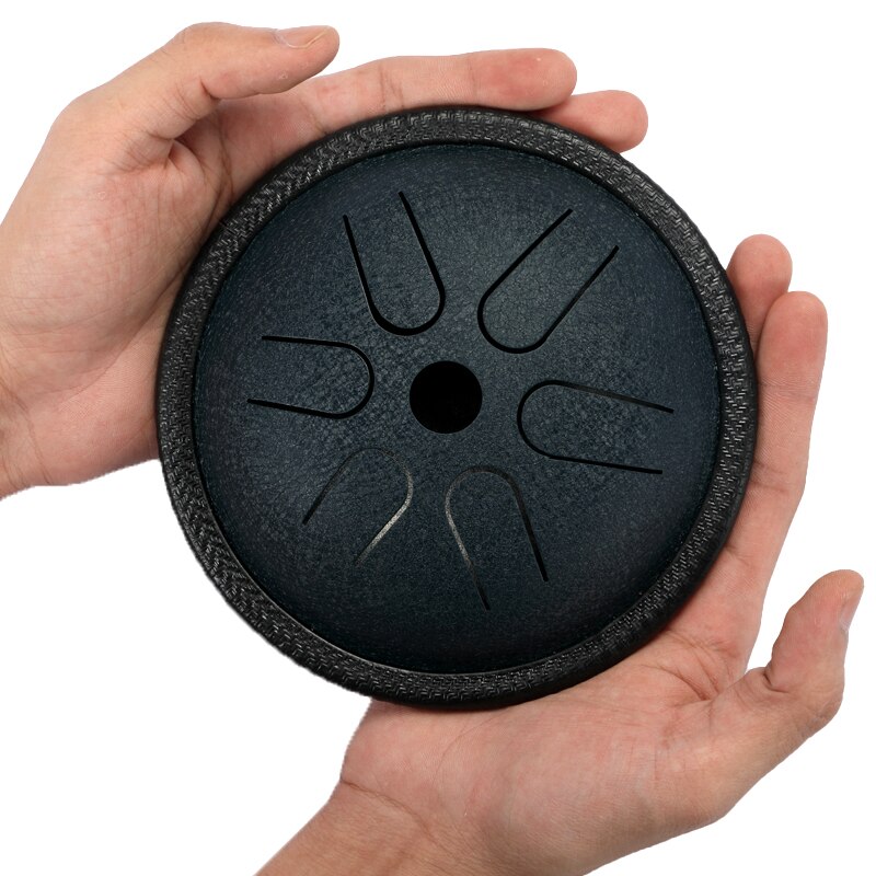 Brand 5.5 Inch Steel Tongue Drum 6 Tune Hand Pan Drum With Padded Drum Bag And A Pair Of Mallets huedrum Yoga Meditation: 01