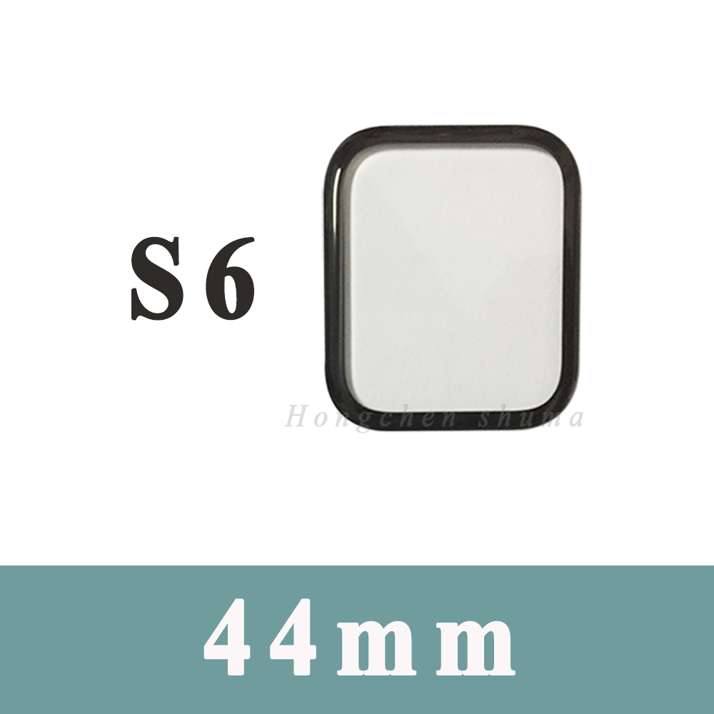 Pantalla de cristal exterior para Apple Watch SERIES 1 4 5 6 SE 44MM 40MM 7 8 41mm 45mm Panel de lente de gafas externo reparación de repuesto OCA: Violeta