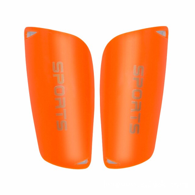 1 Pair Sports Soccer Shin Guard Pad For Kids Football Shin Pads Support Calf Sleeve Shinguard For Adult Teens Children: Orange / M Middle Kid