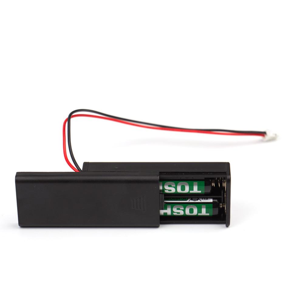 Battery Box 2 Section AAA For Microbit Battery Case PH2.0 3V With Cover Switch With Terminal For Microbit 2 AAA Batteries Case